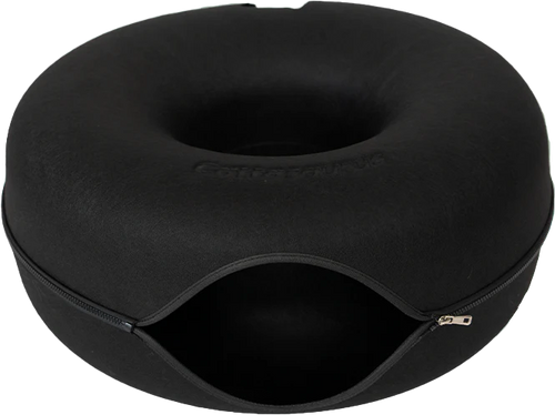 Wooflyx Peekaboo Donut – Katzenhöhle mit Kuscheltunnel für mehr Geborgenheit