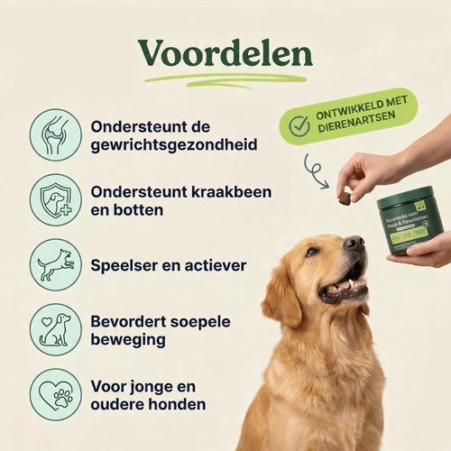 Kauwsnacks voor heup en gewrichten