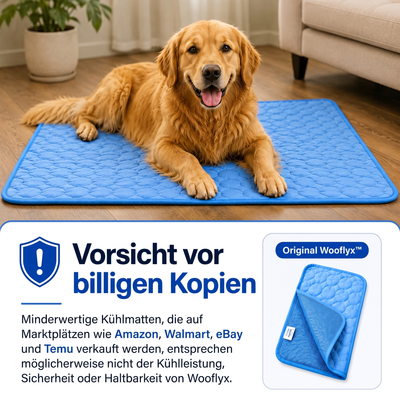Schütze deinen Hund vor Hitzschlag mit der Wooflyx™ Kühlmatte